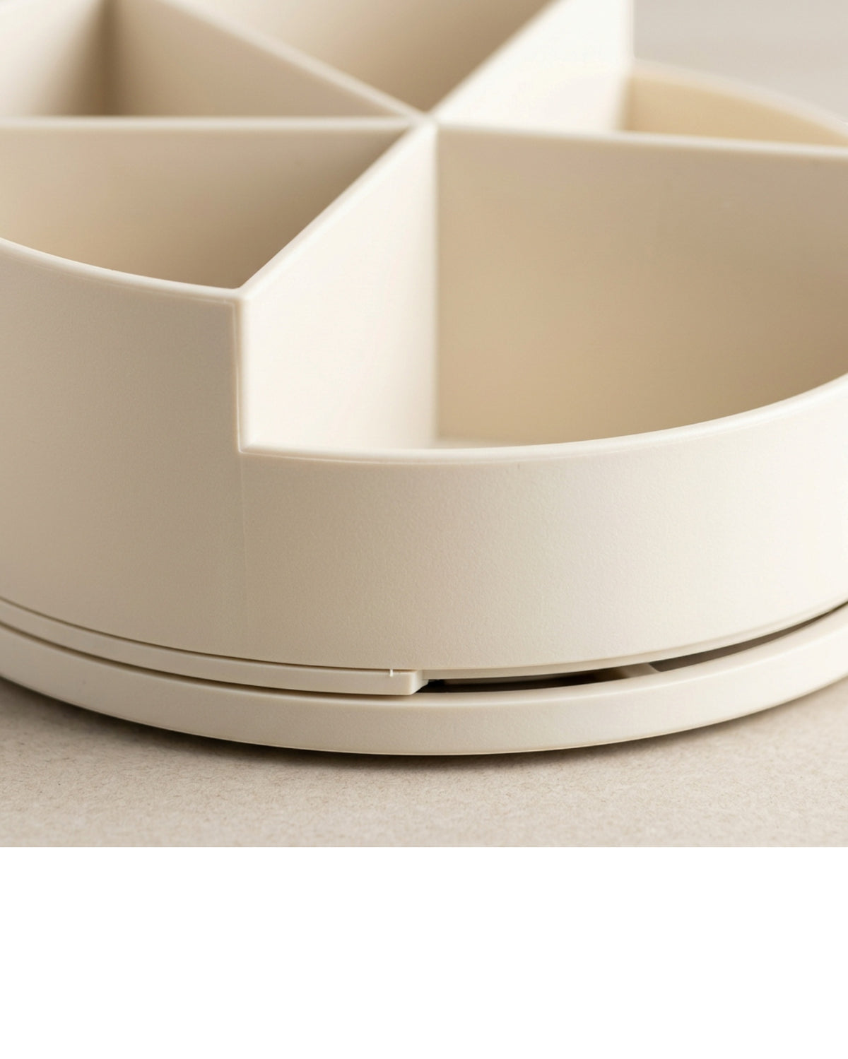 Durpa Rotating Desktop Organizer with Six Compartments Ivory - Detail view